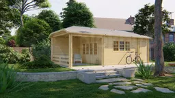 blokhut Blokhut Sibella | Inclusief fundamentbalken, shingles, startset en bezorging! - Tuindeco - 40.0713 - 570x420