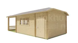 blokhut Blokhut Sibella | Inclusief fundamentbalken, shingles, startset en bezorging! - Tuindeco - 40.0713 - 570x420
