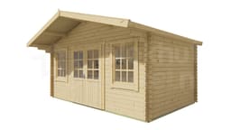 blokhut Blokhut Skyler geïmpregneerd | Inclusief fundamentbalken, shingles, startset en bezorging! - Tuindeco - 40.0722-DI - 500x320