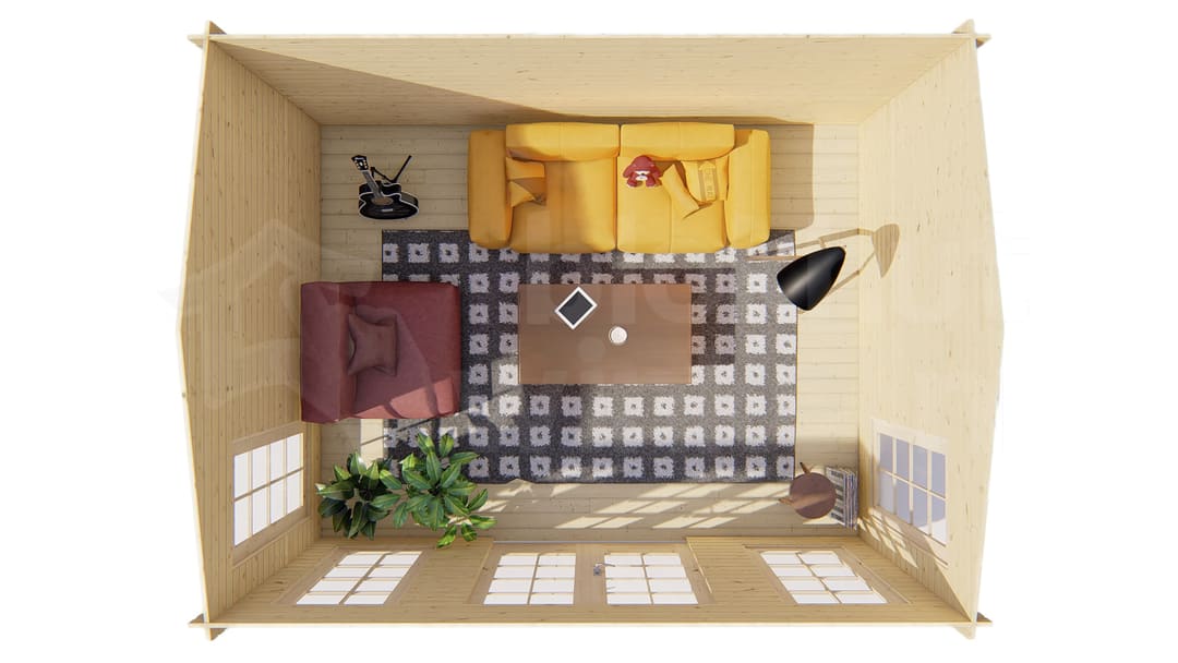 hoektuinhuis Blokhut Arne geïmpregneerd | Inclusief fundamentbalken, shingles, startset en bezorging! - Tuindeco - 40.0737-DI - 450x350 hoektuinhuis Blokhut Arne geïmpregneerd | Inclusief fundamentbalken, shingles, startset en bezorging! - Tuindeco - 40.0737-DI - 450x350