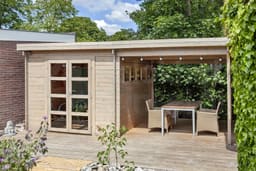 blokhut Blokhut Dellinger | Inclusief fundamentbalken, easyroofing, startset en bezorging! - Tuindeco - 40.0746 - 300x300
