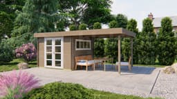 blokhut Blokhut Dellinger | Inclusief fundamentbalken, easyroofing, startset en bezorging! - Tuindeco - 40.0746 - 300x300