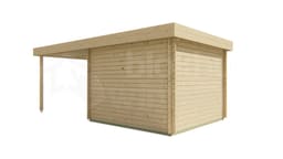 blokhut Blokhut Dellinger | Inclusief fundamentbalken, easyroofing, startset en bezorging! - Tuindeco - 40.0746 - 300x300