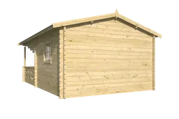 blokhut Blokhut Sanstrov geïmpregneerd | Inclusief fundamentbalken, shingles, startset en bezorging! - Tuindeco - 40.0769-DI - 380x320