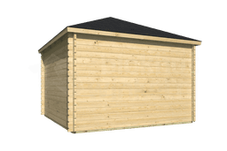 blokhut Blokhut Nilsson geïmpregneerd | Inclusief fundamentbalken, shingles, startset en bezorging! - Tuindeco - 40.0773-DI - 350x350