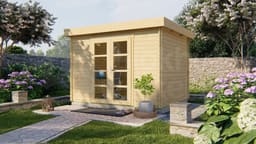 tuinhuis Blokhut Hypermodern | Inclusief fundamentbalken, easyroofing, startset en bezorging! - Tuindeco - 40.0777 - 320x260