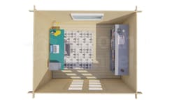 tuinhuis Blokhut Hypermodern | Inclusief fundamentbalken, easyroofing, startset en bezorging! - Tuindeco - 40.0777 - 320x260
