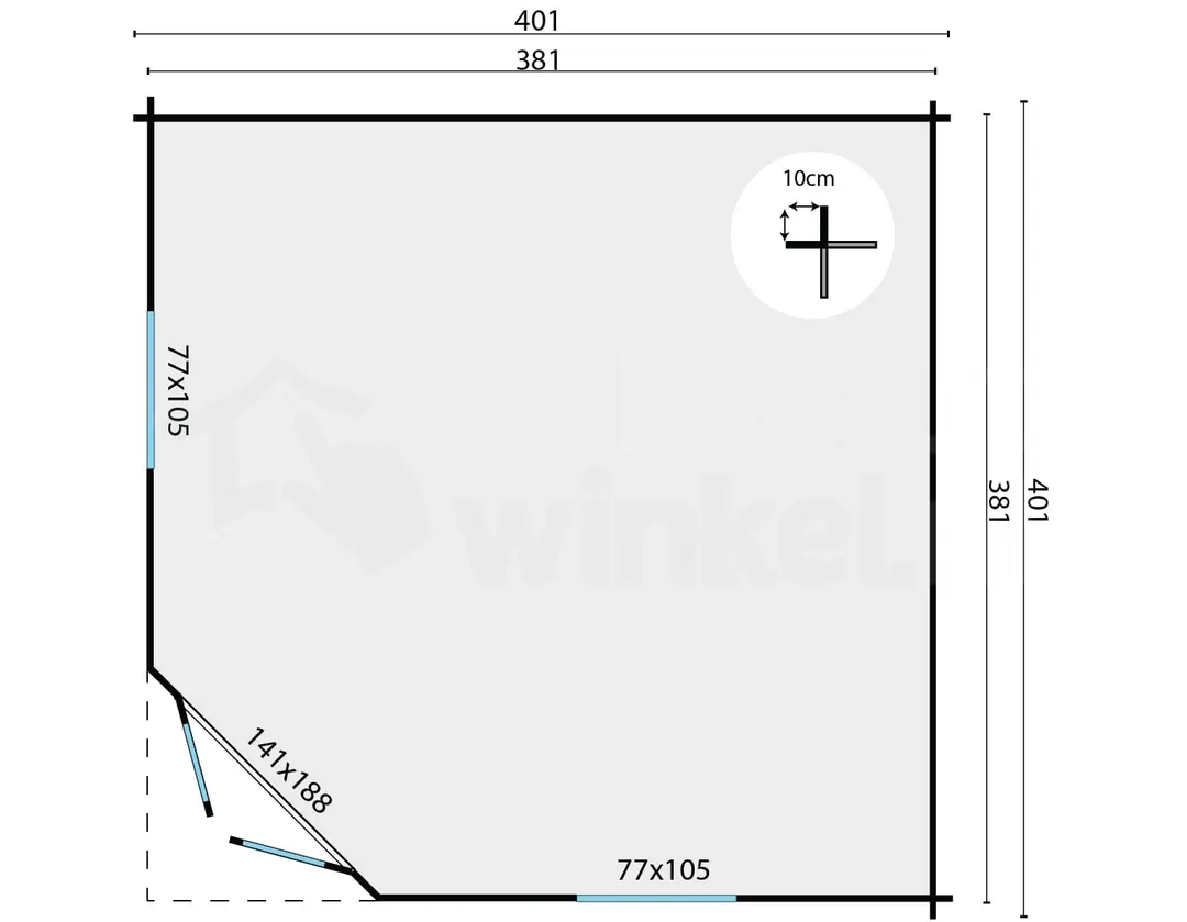 blokhut Blokhut Lotte | Inclusief fundamentbalken, shingles, startset en bezorging! - Tuindeco - 40.0780 - 400x400 blokhut Blokhut Lotte | Inclusief fundamentbalken, shingles, startset en bezorging! - Tuindeco - 40.0780 - 400x400