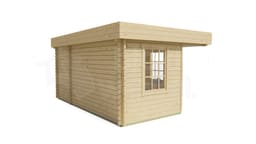 blokhut Blokhut Helge geïmpregneerd | Inclusief fundamentbalken, easyroofing, startset en bezorging! - Tuindeco - 40.0795-DI - 350x500