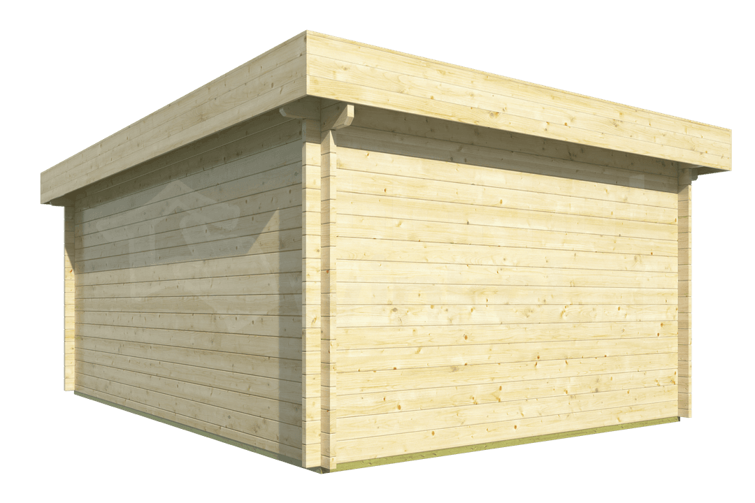 tuinhuis Blokhut Houten Garage Marketta met plat dak | Inclusief fundamentbalken, easyroofing, startset en bezorging! - Tuindeco - 40.0797 - 380x536 tuinhuis Blokhut Houten Garage Marketta met plat dak | Inclusief fundamentbalken, easyroofing, startset en bezorging! - Tuindeco - 40.0797 - 380x536