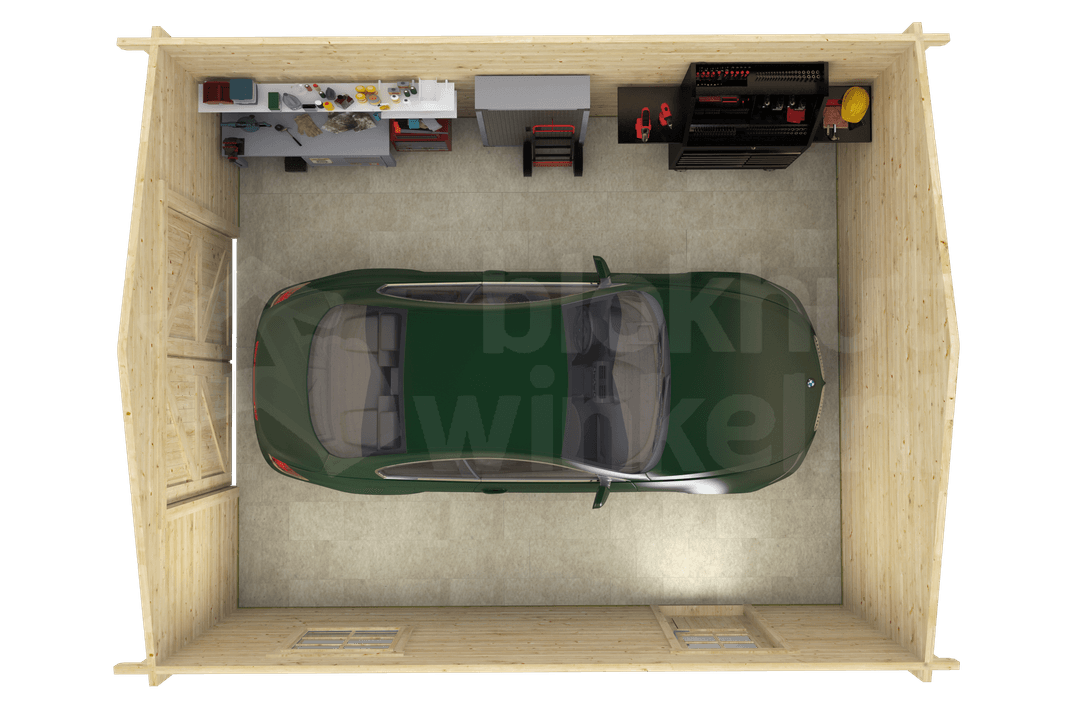 tuinhuis Blokhut Houten Garage Rydell XXL geïmpregneerd | Inclusief fundamentbalken, shingles, startset en bezorging! - Tuindeco - 40.0798-DI - 470x570 tuinhuis Blokhut Houten Garage Rydell XXL geïmpregneerd | Inclusief fundamentbalken, shingles, startset en bezorging! - Tuindeco - 40.0798-DI - 470x570