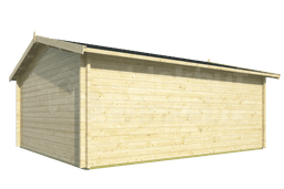 tuinhuis Blokhut Houten Garage Rydell XXL geïmpregneerd | Inclusief fundamentbalken, shingles, startset en bezorging! - Tuindeco - 40.0798-DI - 470x570