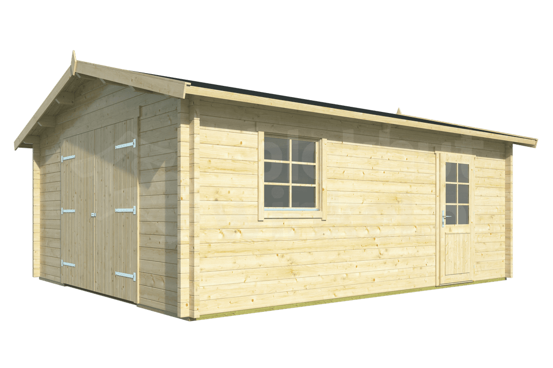 tuinhuis Blokhut Houten Garage Rydell XXL geïmpregneerd | Inclusief fundamentbalken, shingles, startset en bezorging! - Tuindeco - 40.0798-DI - 470x570 tuinhuis Blokhut Houten Garage Rydell XXL geïmpregneerd | Inclusief fundamentbalken, shingles, startset en bezorging! - Tuindeco - 40.0798-DI - 470x570