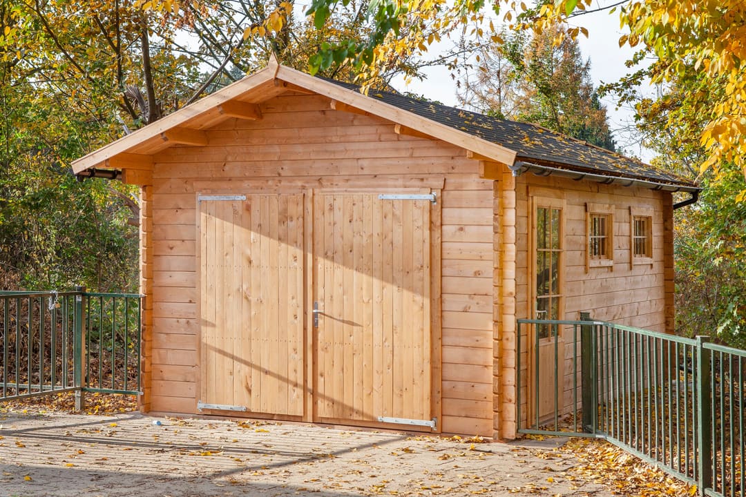 tuinhuis Blokhut Houten Garage Geir | Inclusief fundamentbalken, shingles, startset en bezorging! - Tuindeco - 40.0799 - 360x537 tuinhuis Blokhut Houten Garage Geir | Inclusief fundamentbalken, shingles, startset en bezorging! - Tuindeco - 40.0799 - 360x537