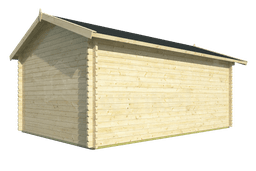 tuinhuis Blokhut Houten Garage Geir | Inclusief fundamentbalken, shingles, startset en bezorging! - Tuindeco - 40.0799 - 360x537