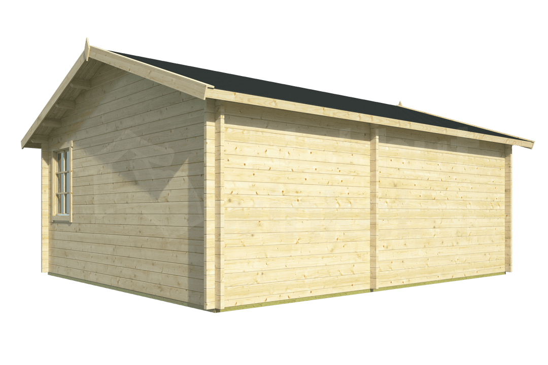 blokhut Blokhut Garage Moa geïmpregneerd | Inclusief fundamentbalken, shingles, startset en bezorging! - Tuindeco - 40.0803-DI - 598x500 blokhut Blokhut Garage Moa geïmpregneerd | Inclusief fundamentbalken, shingles, startset en bezorging! - Tuindeco - 40.0803-DI - 598x500