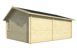 blokhut Blokhut Garage Moa geïmpregneerd | Inclusief fundamentbalken, shingles, startset en bezorging! - Tuindeco - 40.0803-DI - 598x500