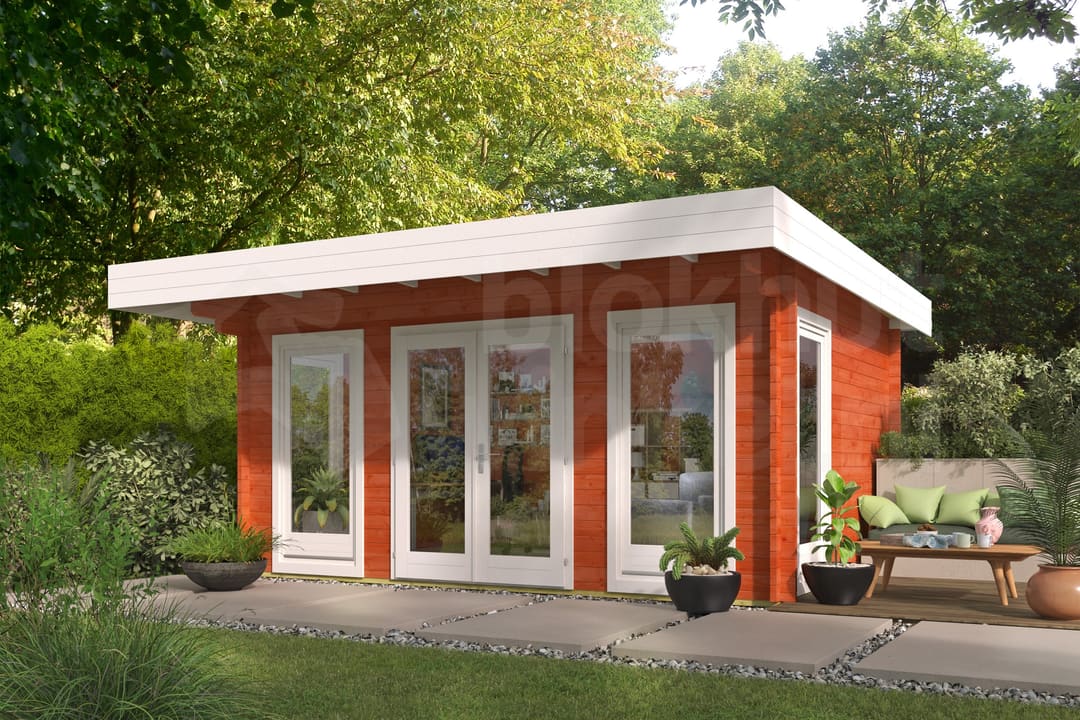 blokhut Blokhut Yorick geïmpregneerd | Inclusief fundamentbalken, easyroofing, startset en bezorging! - Tuindeco - 40.0810-DI - 500x380 blokhut Blokhut Yorick geïmpregneerd | Inclusief fundamentbalken, easyroofing, startset en bezorging! - Tuindeco - 40.0810-DI - 500x380