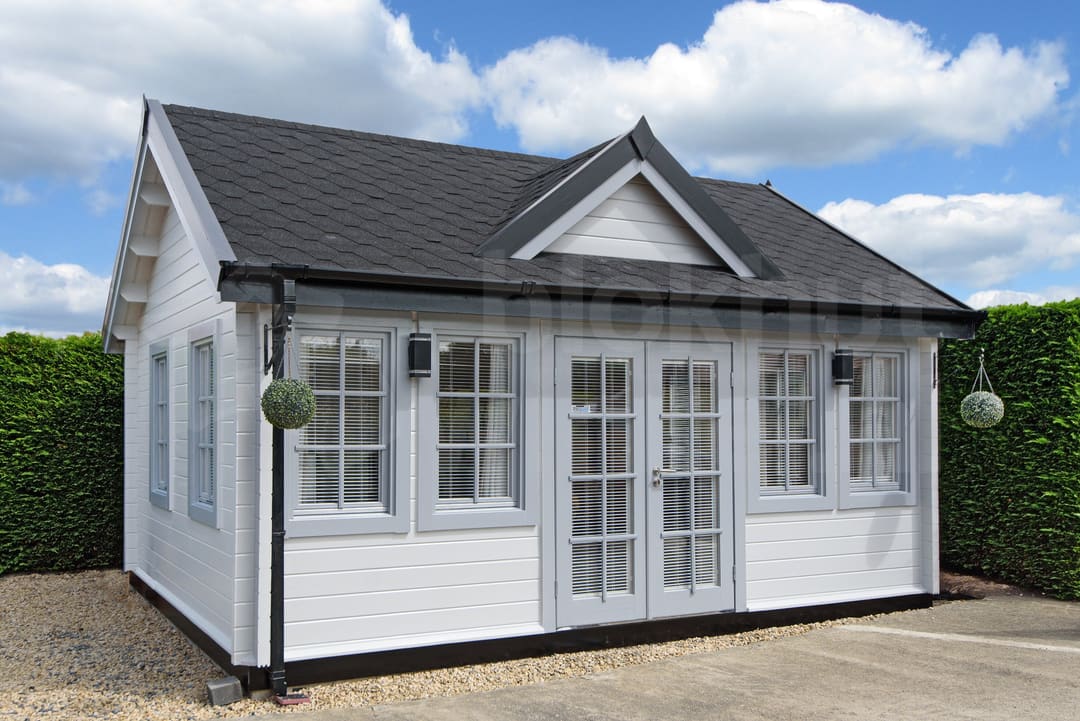 tuindeco blokhut Blokhut Clockhouse Trevor geïmpregneerd | Inclusief fundamentbalken, shingles, startset en bezorging! - Tuindeco - 40.0867-DI - 550x400 tuindeco blokhut Blokhut Clockhouse Trevor geïmpregneerd | Inclusief fundamentbalken, shingles, startset en bezorging! - Tuindeco - 40.0867-DI - 550x400