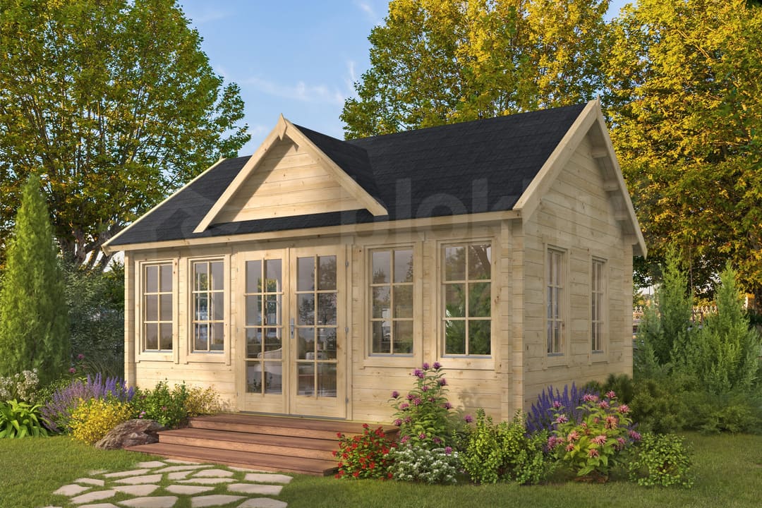 tuindeco blokhut Blokhut Clockhouse Trevor geïmpregneerd | Inclusief fundamentbalken, shingles, startset en bezorging! - Tuindeco - 40.0867-DI - 550x400 tuindeco blokhut Blokhut Clockhouse Trevor geïmpregneerd | Inclusief fundamentbalken, shingles, startset en bezorging! - Tuindeco - 40.0867-DI - 550x400
