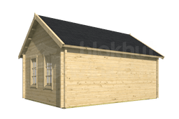 tuindeco blokhut Blokhut Clockhouse Trevor geïmpregneerd | Inclusief fundamentbalken, shingles, startset en bezorging! - Tuindeco - 40.0867-DI - 550x400