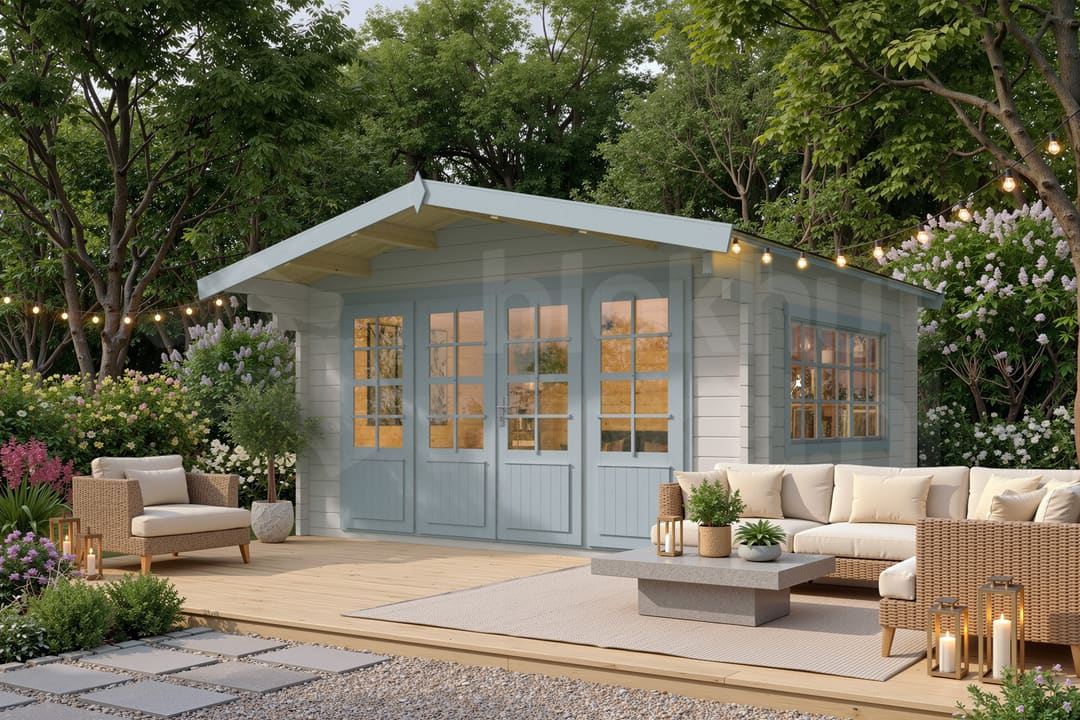 blokhut Blokhut Blackpool geïmpregneerd | Inclusief fundamentbalken, shingles, startset en bezorging! - Tuindeco - 40.7001-DI - 440x340 blokhut Blokhut Blackpool geïmpregneerd | Inclusief fundamentbalken, shingles, startset en bezorging! - Tuindeco - 40.7001-DI - 440x340