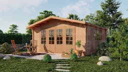 blokhut Blokhut Southampton | Inclusief fundamentbalken, shingles, startset en bezorging! - Tuindeco - 40.7007 - 540x540