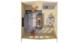 blokhut Blokhut Southampton | Inclusief fundamentbalken, shingles, startset en bezorging! - Tuindeco - 40.7007 - 540x540