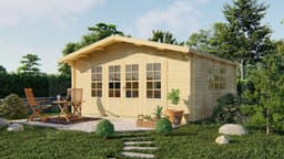 blokhut Blokhut Southampton | Inclusief fundamentbalken, shingles, startset en bezorging! - Tuindeco - 40.7007 - 540x540
