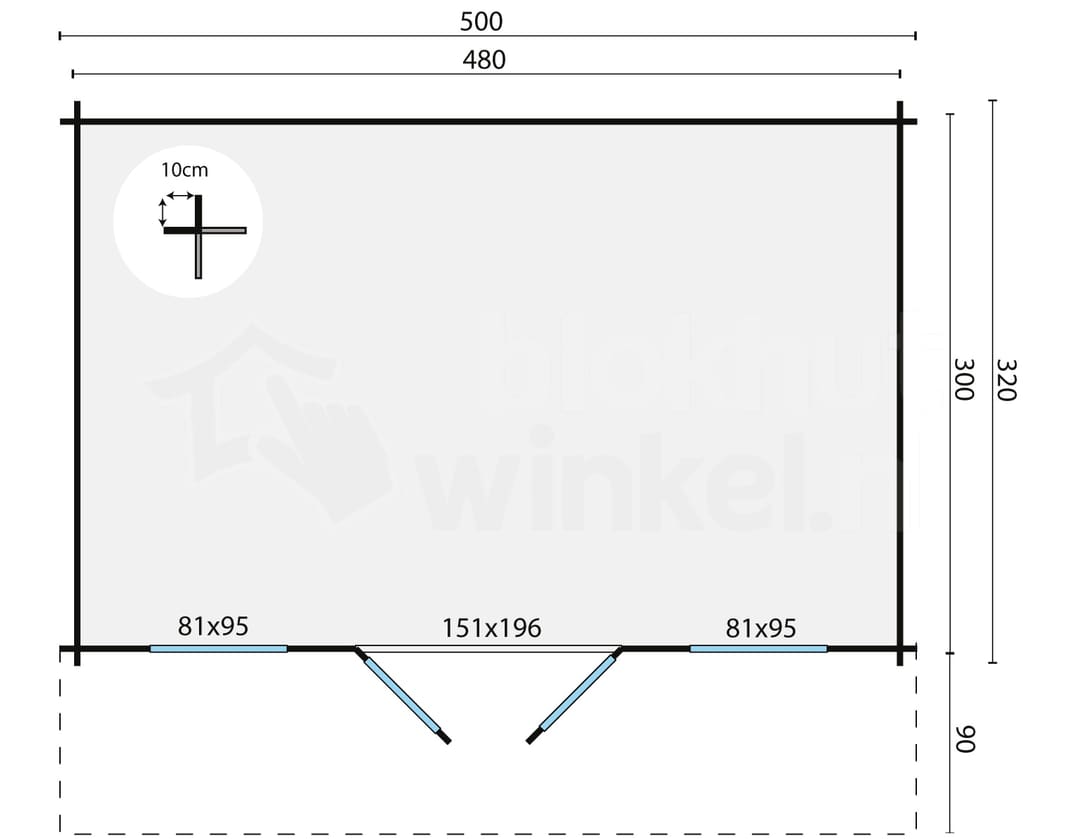 blokhut Blokhut Inge | Inclusief fundamentbalken, shingles, startset en bezorging! - Tuindeco - 40.0620 - 420x420 blokhut Blokhut Inge | Inclusief fundamentbalken, shingles, startset en bezorging! - Tuindeco - 40.0620 - 420x420