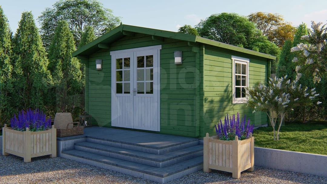 tuindeco actieblokhut Blokhut Gunda geïmpregneerd | Inclusief fundamentbalken, shingles, startset en bezorging! - Tuindeco - 40.7221-DI - 400x400 tuindeco actieblokhut Blokhut Gunda geïmpregneerd | Inclusief fundamentbalken, shingles, startset en bezorging! - Tuindeco - 40.7221-DI - 400x400