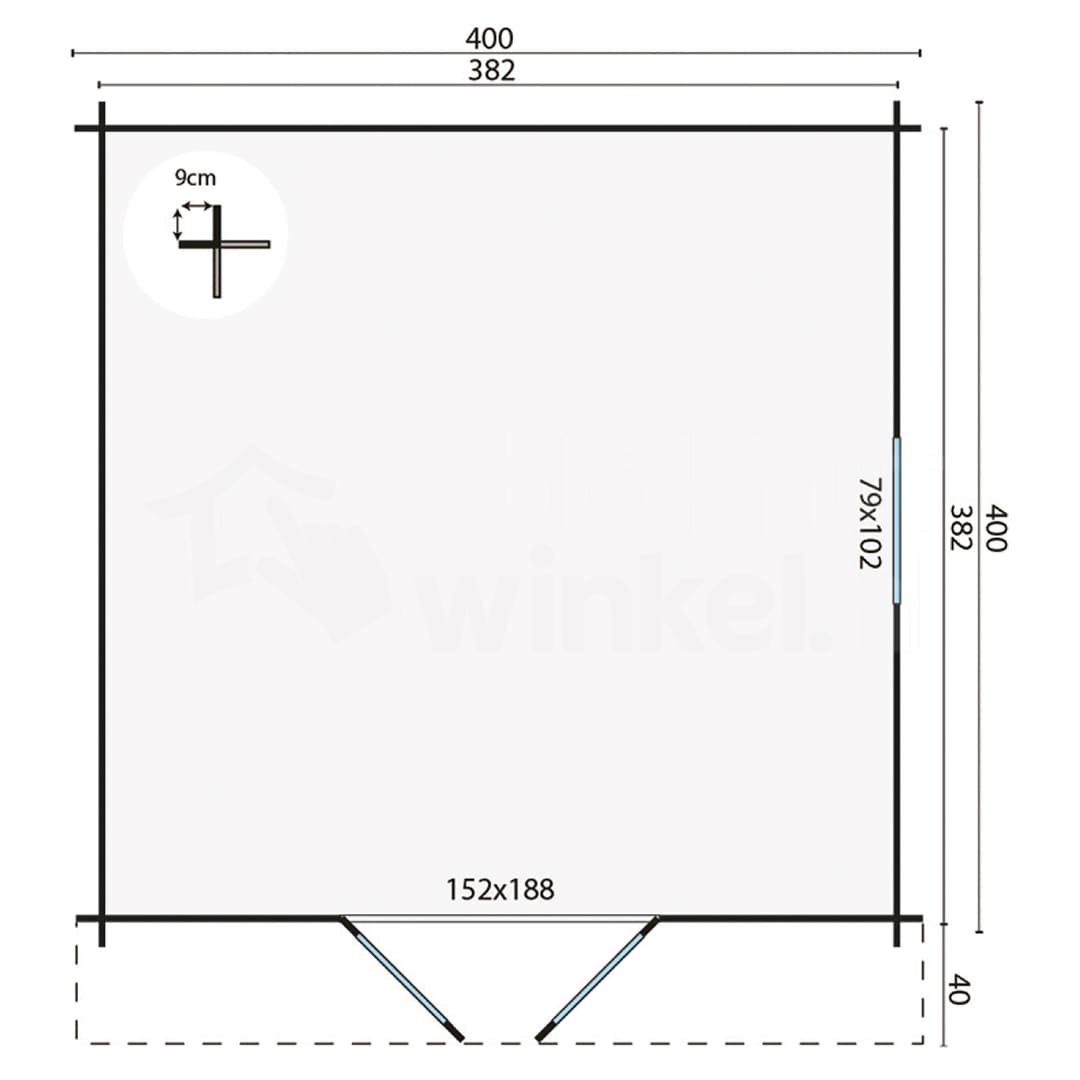tuindeco actieblokhut Blokhut Gunda geïmpregneerd | Inclusief fundamentbalken, shingles, startset en bezorging! - Tuindeco - 40.7221-DI - 400x400 tuindeco actieblokhut Blokhut Gunda geïmpregneerd | Inclusief fundamentbalken, shingles, startset en bezorging! - Tuindeco - 40.7221-DI - 400x400
