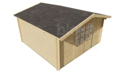 tuindeco actieblokhut Blokhut Gunda geïmpregneerd | Inclusief fundamentbalken, shingles, startset en bezorging! - Tuindeco - 40.7221-DI - 400x400