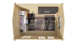 tuindeco actieblokhut Blokhut Chloe Geïmpregneerd | Inclusief fundamentbalken, shingles, startset en bezorging! - Tuindeco - 40.7267-DI - 400x300