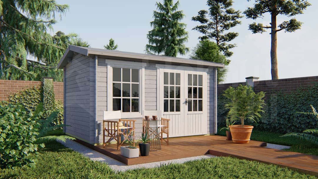 tuindeco actieblokhut Blokhut Chloe Geïmpregneerd | Inclusief fundamentbalken, shingles, startset en bezorging! - Tuindeco - 40.7267-DI - 400x300 tuindeco actieblokhut Blokhut Chloe Geïmpregneerd | Inclusief fundamentbalken, shingles, startset en bezorging! - Tuindeco - 40.7267-DI - 400x300