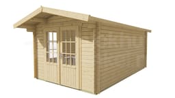 tuindeco actieblokhut Blokhut Julia geïmpregneerd | Inclusief fundamentbalken, shingles, startset en bezorging! - Tuindeco - 40.7270-DI - 300x500