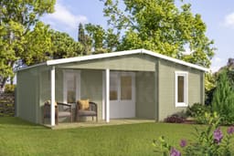 blokhut Blokhut Ollie Geïmpregneerd | Inclusief fundamentbalken, shingles, startset en bezorging! - Tuindeco - 40.7316-DI - 731x498