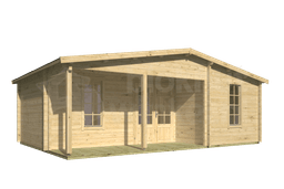 blokhut Blokhut Ollie Geïmpregneerd | Inclusief fundamentbalken, shingles, startset en bezorging! - Tuindeco - 40.7316-DI - 731x498