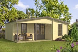 blokhut Blokhut Ollie Geïmpregneerd | Inclusief fundamentbalken, shingles, startset en bezorging! - Tuindeco - 40.7316-DI - 731x498
