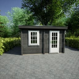 actie blokhut plat dak Oxfordshire 388x150 geïmpregneerd - ProWood - PWO388150-DI - 388x150