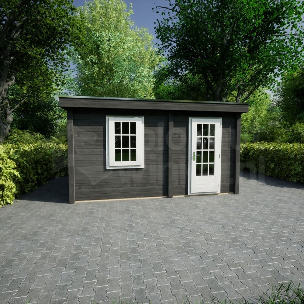 actie blokhut plat dak Oxfordshire 438x388 geïmpregneerd - ProWood - PWO438388-DI - 438x388 actie blokhut plat dak Oxfordshire 438x388 geïmpregneerd - ProWood - PWO438388-DI - 438x388