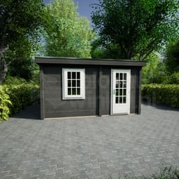 actie blokhut plat dak Oxfordshire 438x388 geïmpregneerd - ProWood - PWO438388-DI - 438x388