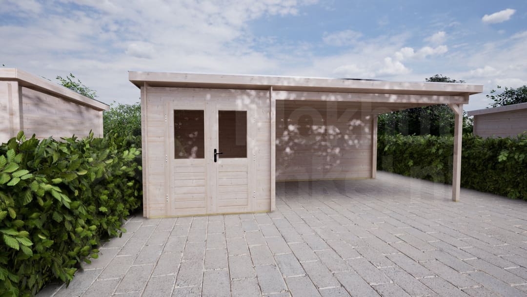 Blokhut Roosmarijn 200x300 + 300 | Inclusief EPDM, fundamentbalken en bezorging! - BHW Select - BL282030B3020 - 220x320 Blokhut Roosmarijn 200x300 + 300 | Inclusief EPDM, fundamentbalken en bezorging! - BHW Select - BL282030B3020 - 220x320