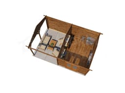 Lugarde Select Blokhut met Overkapping Hattem 300x400cm + 300cm - Behandeld