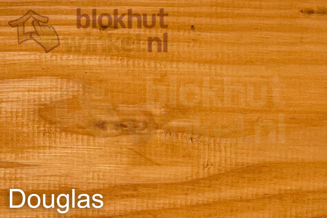 Woca exterior Woodoil Teak 2,5L op douglashout Woca exterior Woodoil Teak 2,5L op douglashout