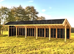 Woodvision Kapschuur Modulair Amstelland 1750x310 geïmpregneerd (5 vakken)
