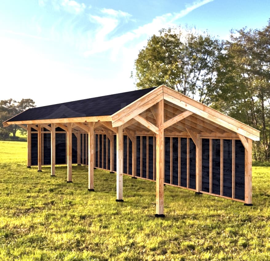 Woodvision Kapschuur Modulair Amstelland 2100x310 (6 vakken) Woodvision Kapschuur Modulair Amstelland 2100x310 (6 vakken)