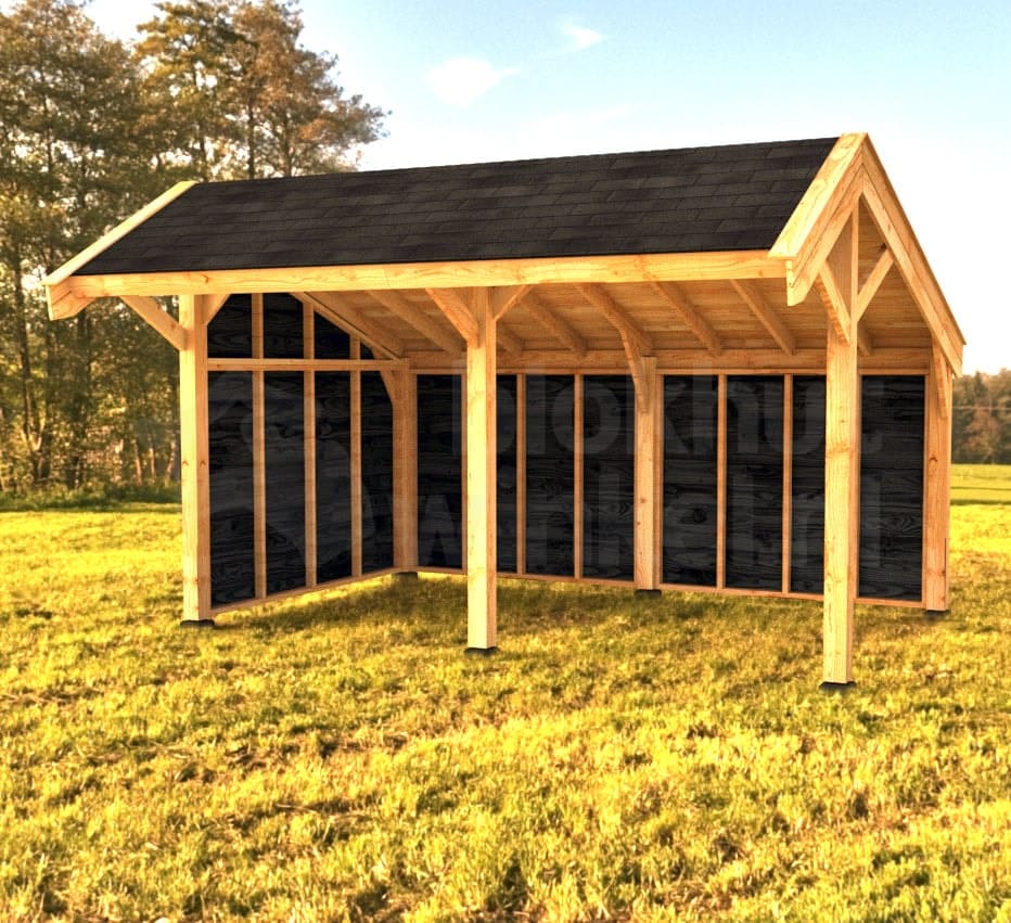 kapschuur Woodvision Kapschuur Modulair Amstelland 600x230 geïmpregneerd (2 vakken) - Woodvision - WVKMAM600230-DI - 600x321 kapschuur Woodvision Kapschuur Modulair Amstelland 600x230 geïmpregneerd (2 vakken) - Woodvision - WVKMAM600230-DI - 600x321