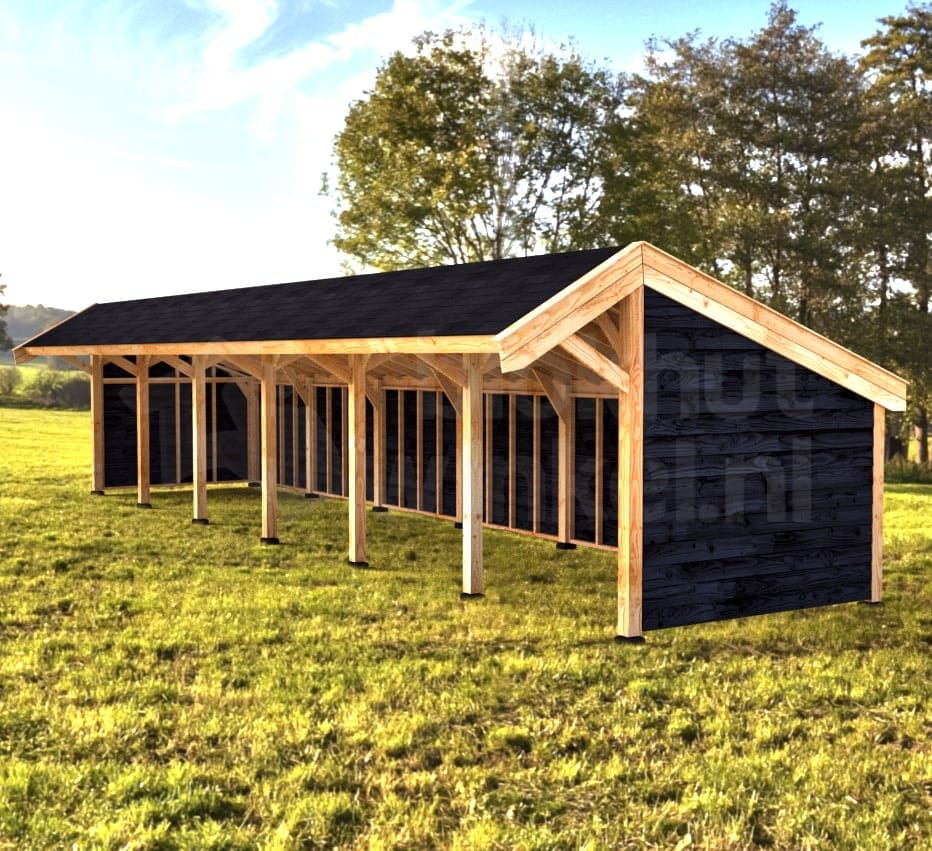 Woodvision Kapschuur Modulair Eemland 2100x310 geïmpregneerd (6 vakken) Woodvision Kapschuur Modulair Eemland 2100x310 geïmpregneerd (6 vakken)