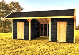 kapschuur Woodvision Kapschuur Modulair Kennemerland 750x230 (3 vakken) - Woodvision - WVKMKE750230 - 750x321